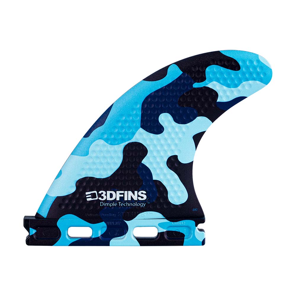 3DFins_GoHard_AllRounder_Twin_XS_Futures_BlueCamo_Dimple_technology